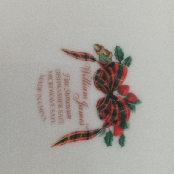 Festive Fruit and Ribbon Dinner Plate - Picture 2 of 3